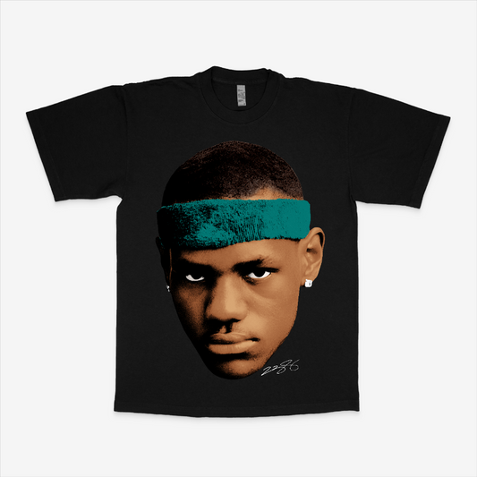 Young Lebron Big Head Tee