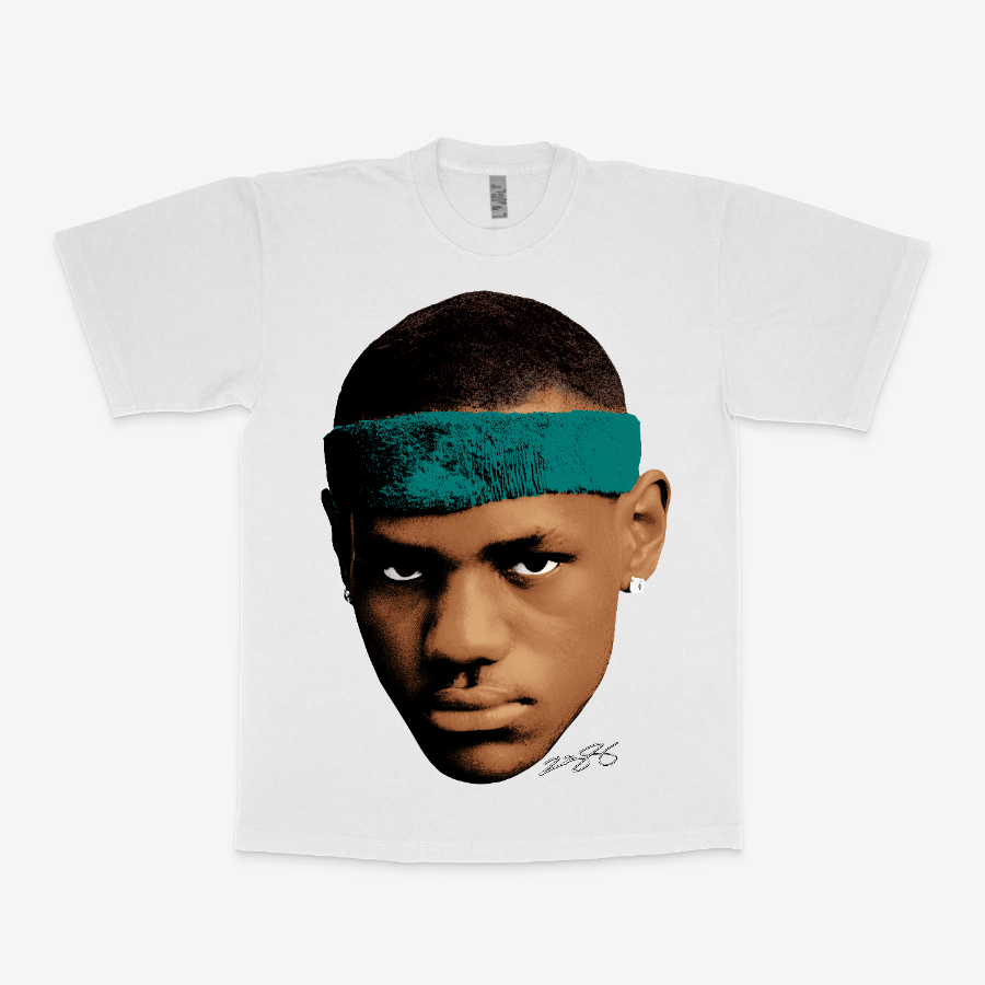 Young Lebron Big Head Tee
